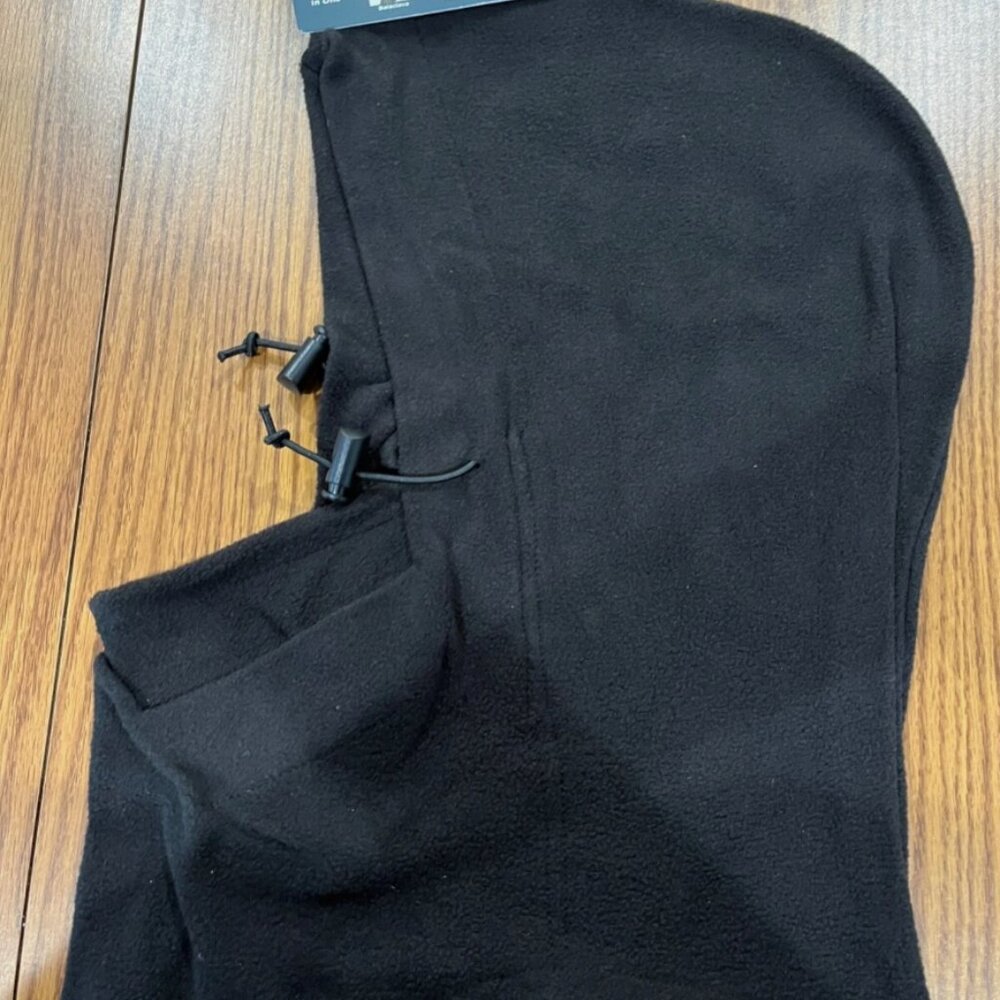 Tek Gear 4-in-1 Warm Hood Balaclava – Black, One Size